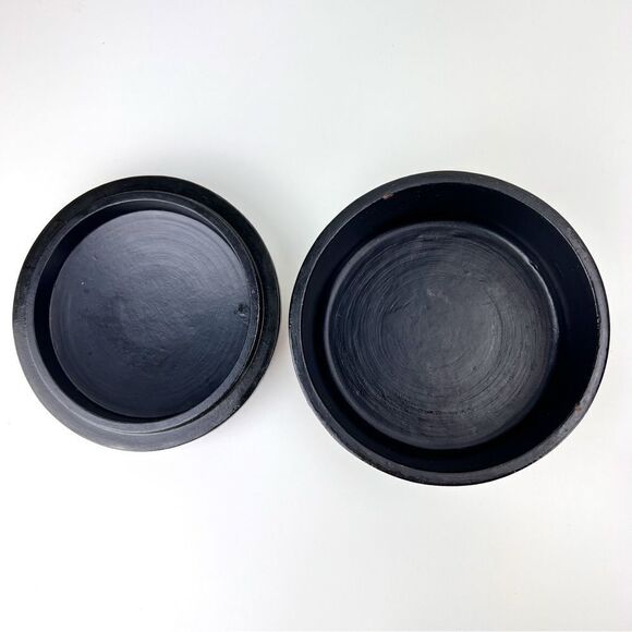 Vintage Russian Hand Painted Floral Lacquer Trinket Box Folk Art - Picture 5 of 9